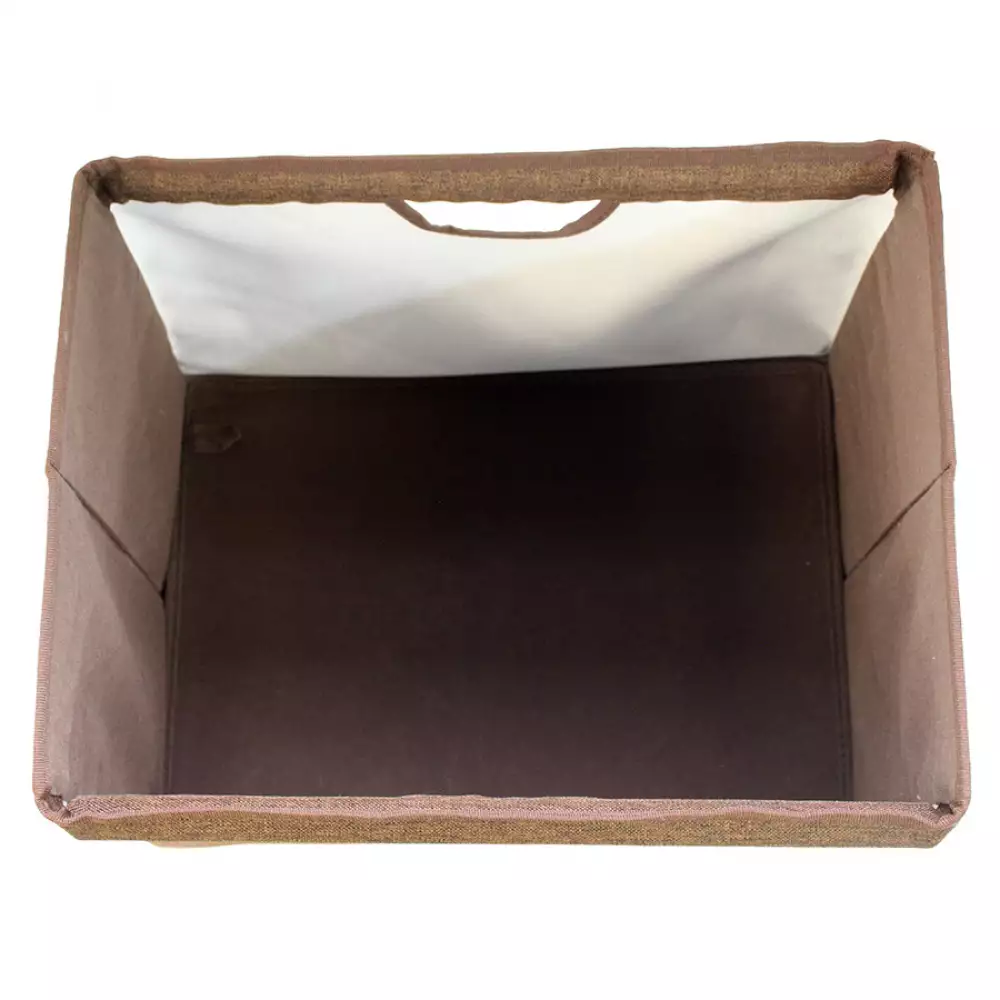 Caja Plegable Plegable Pano Manija Chocolate 35X26X25 Cm