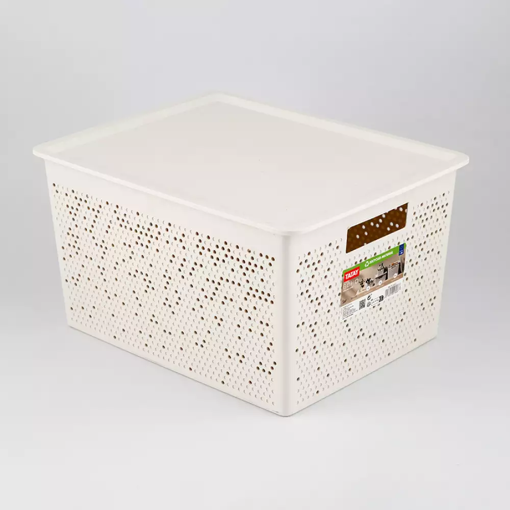 Caja Tatay   30X22X39Cm Blanco 20 Lt Plastico