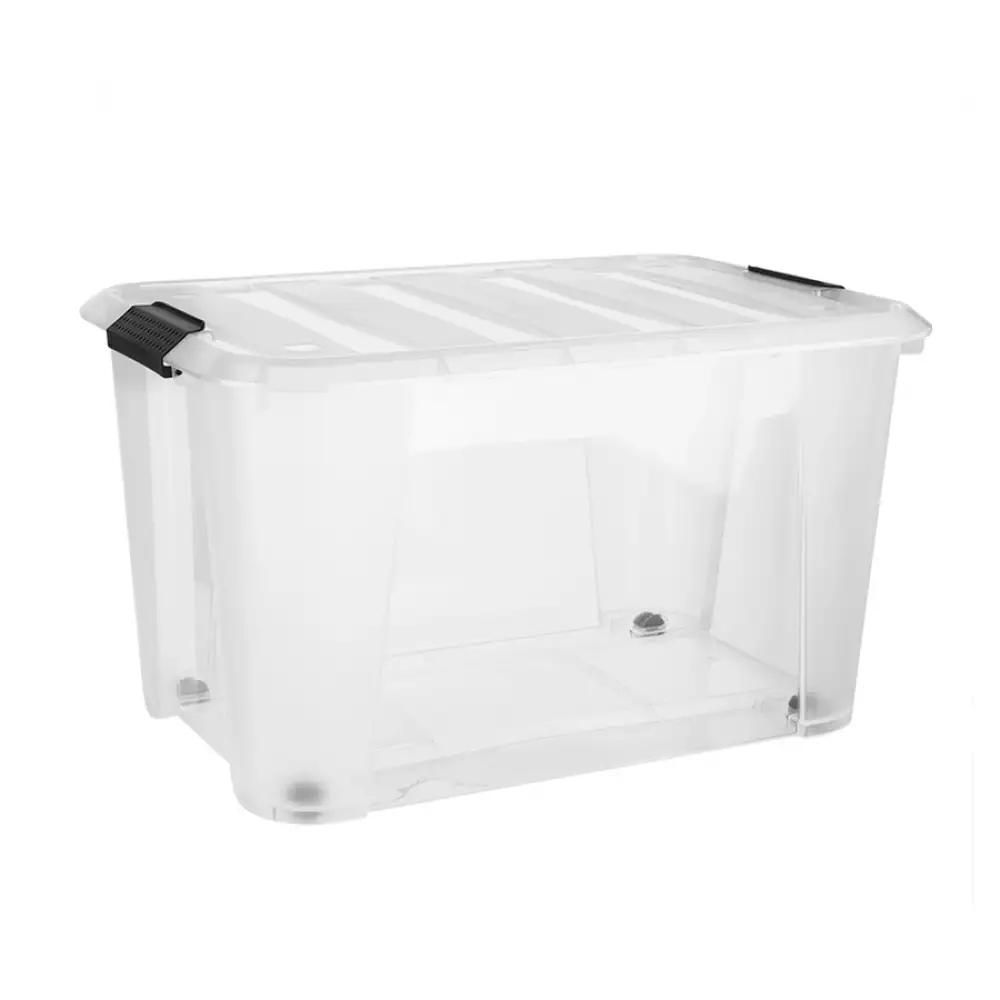 Caja Tengone Ruedas 62X43X36Cm Translucido 70 Lt Plastico Tg5