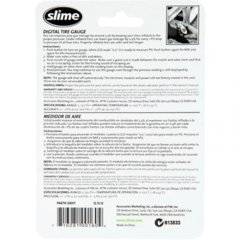 Calibrador Digital Slime 20017 Gris Con Negro