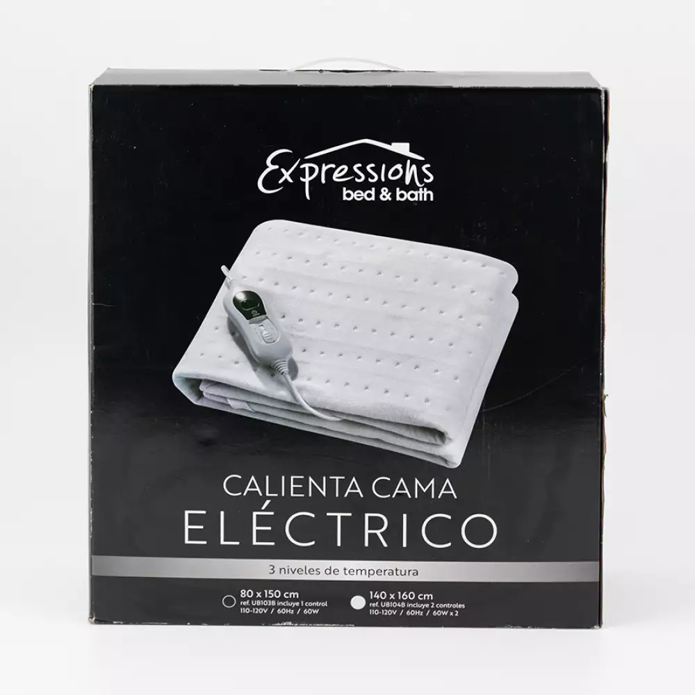 Calientacama Eléctrico Expressions Ub104B 160X140Cm Blanco