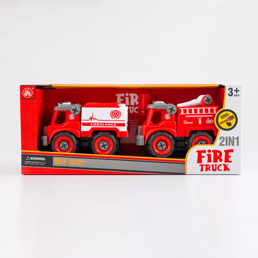 Camion Maypa Bomberos 34X8Cm Rojo 2 Pz Plastico 83