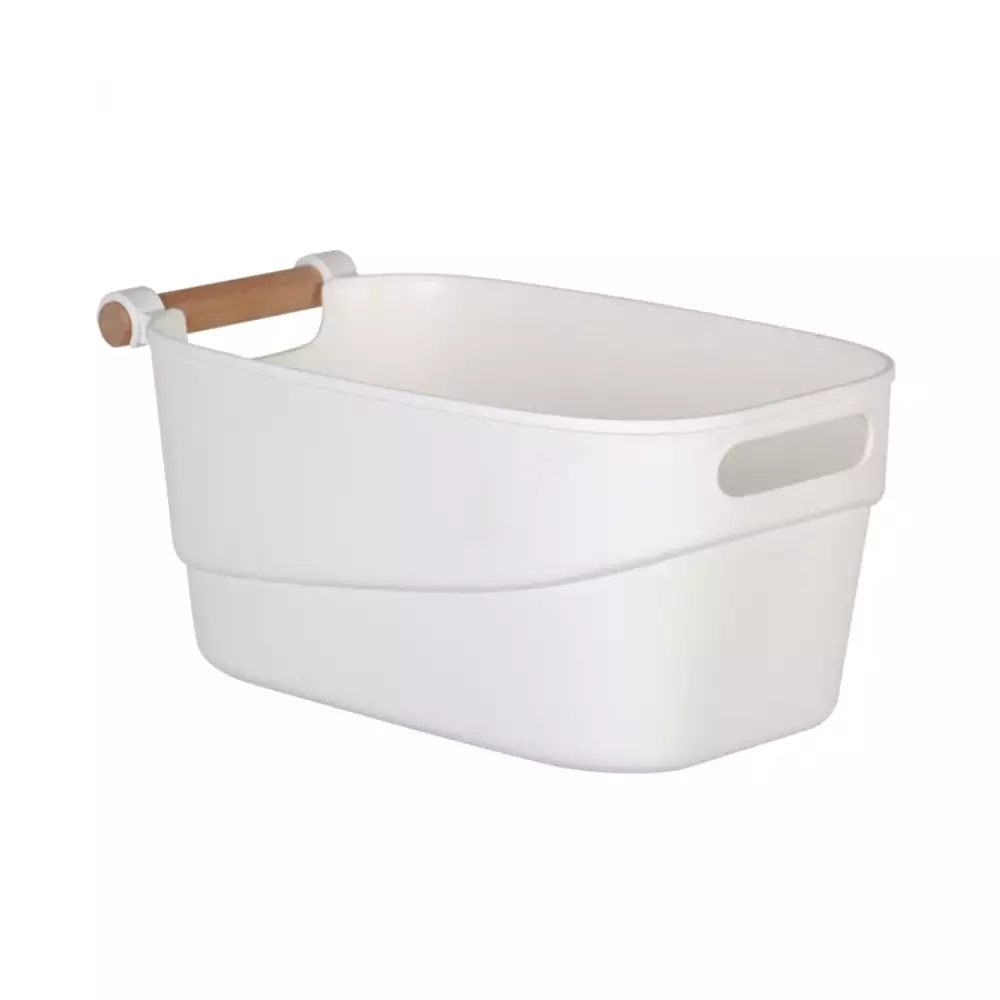 Canasta  Perla 27X14X12Cm Blanco Plastico Tg55309