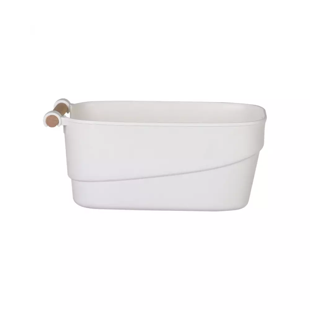 Canasta  Perla 27X14X12Cm Blanco Plastico Tg55309