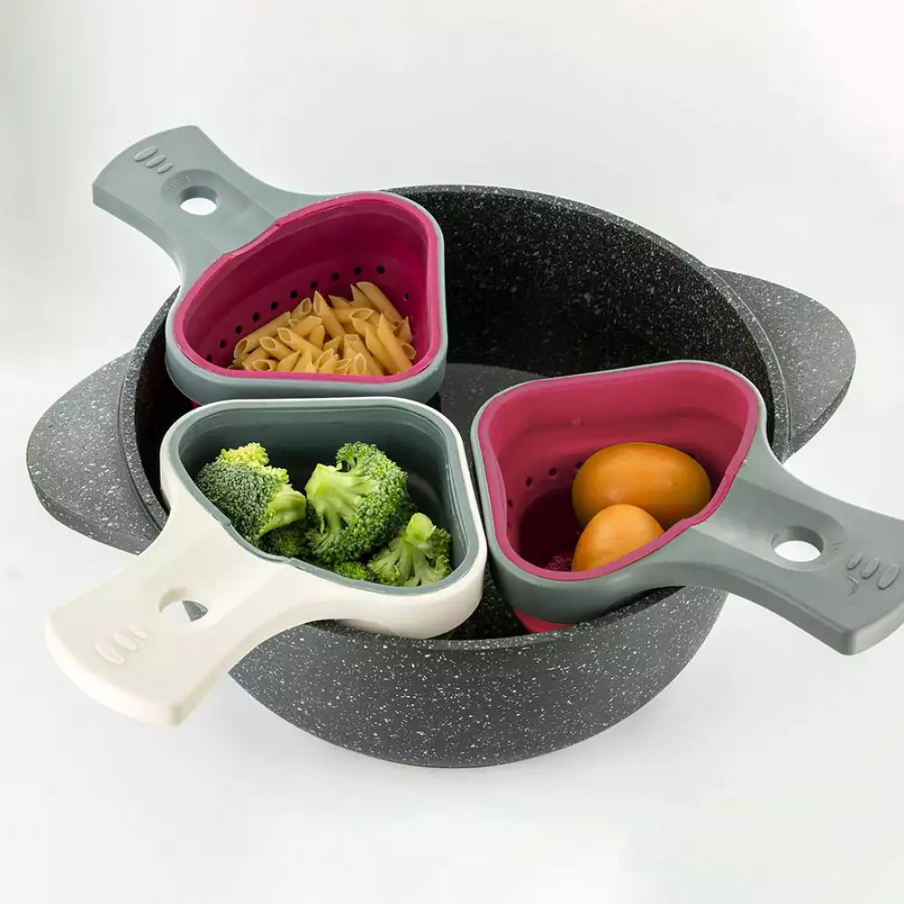 Canasta Cook Concept Para Cocinar Verduras En Silicona Retractil K