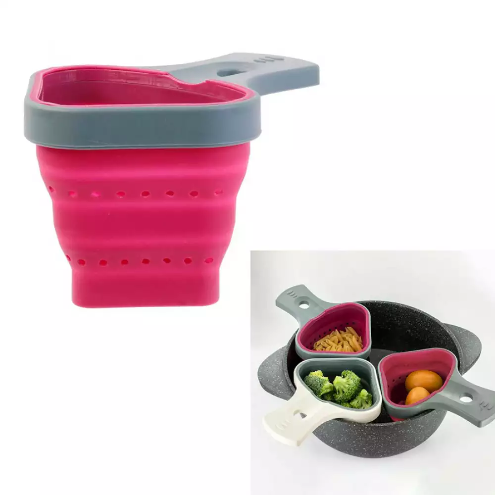Canasta Cook Concept Para Cocinar Verduras En Silicona Retractil K