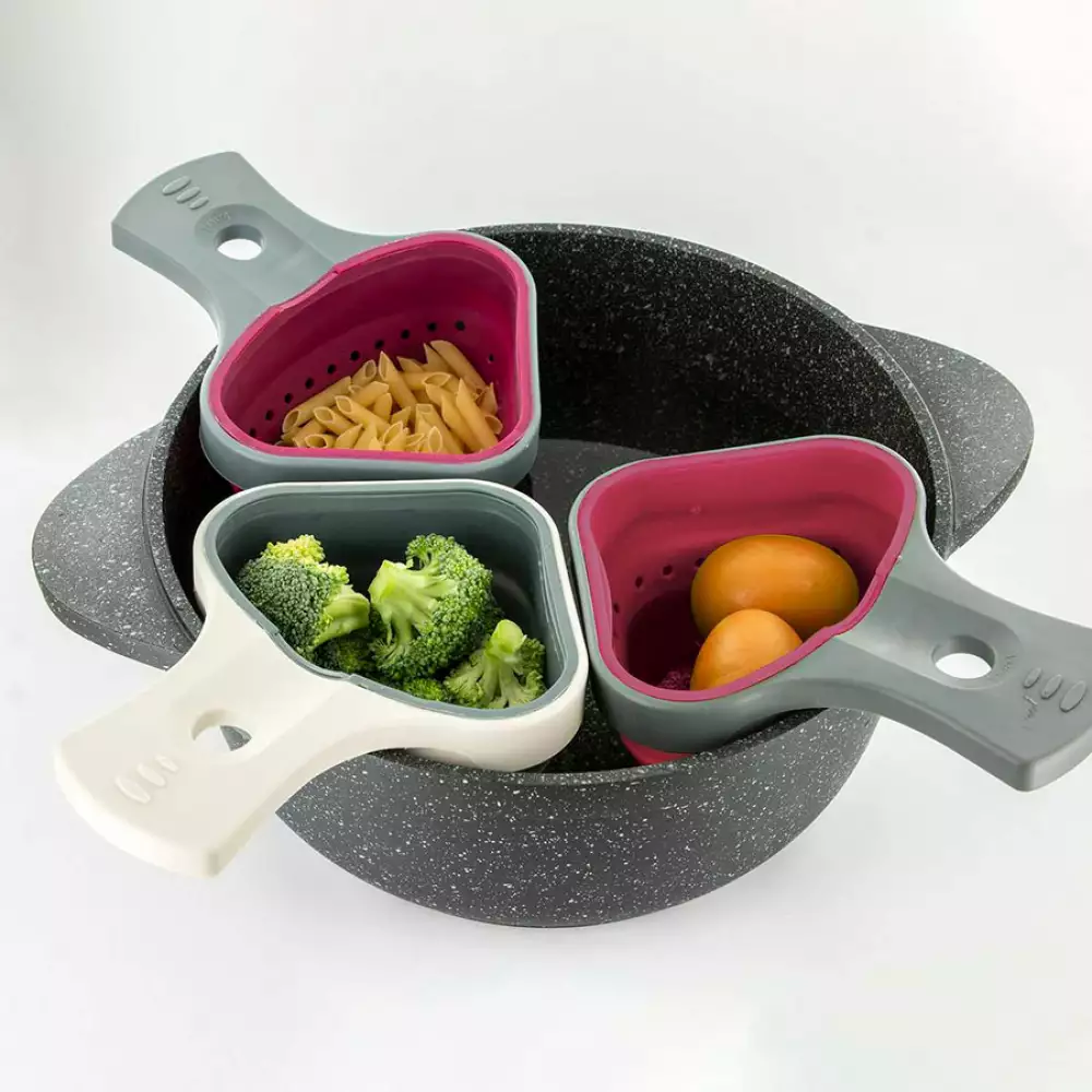 Canasta Cook Concept Para Cocinar Verduras En Silicona Retractil Ku6438