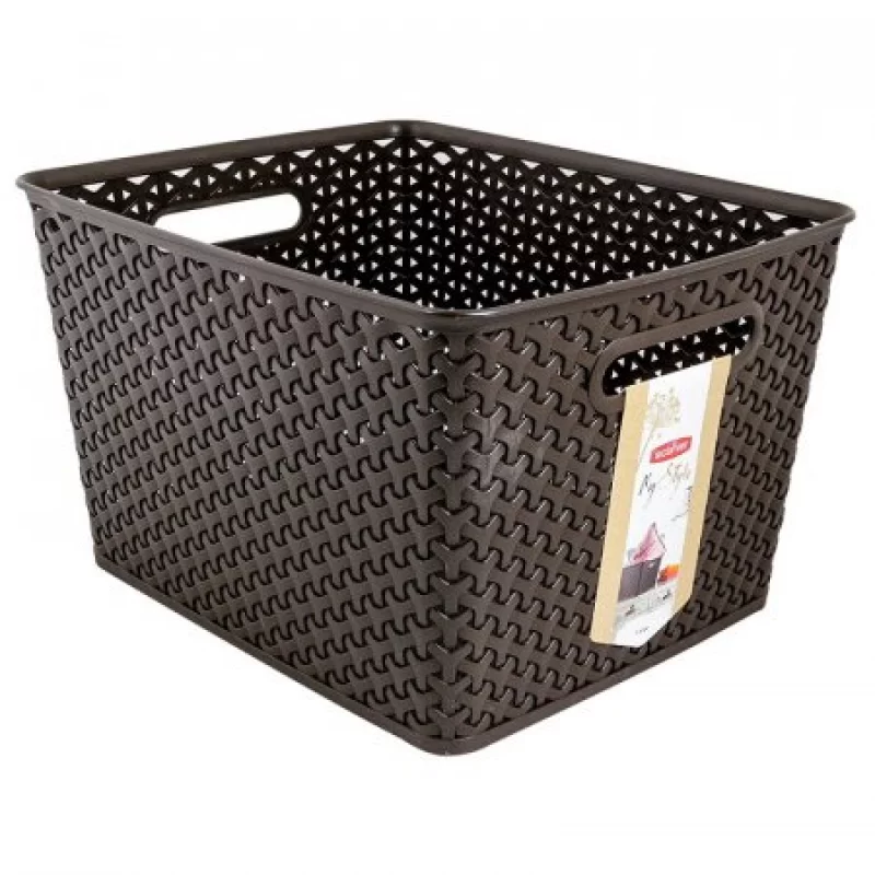 Canasta Curver 196897 Rattan 35X22X29 Cafe