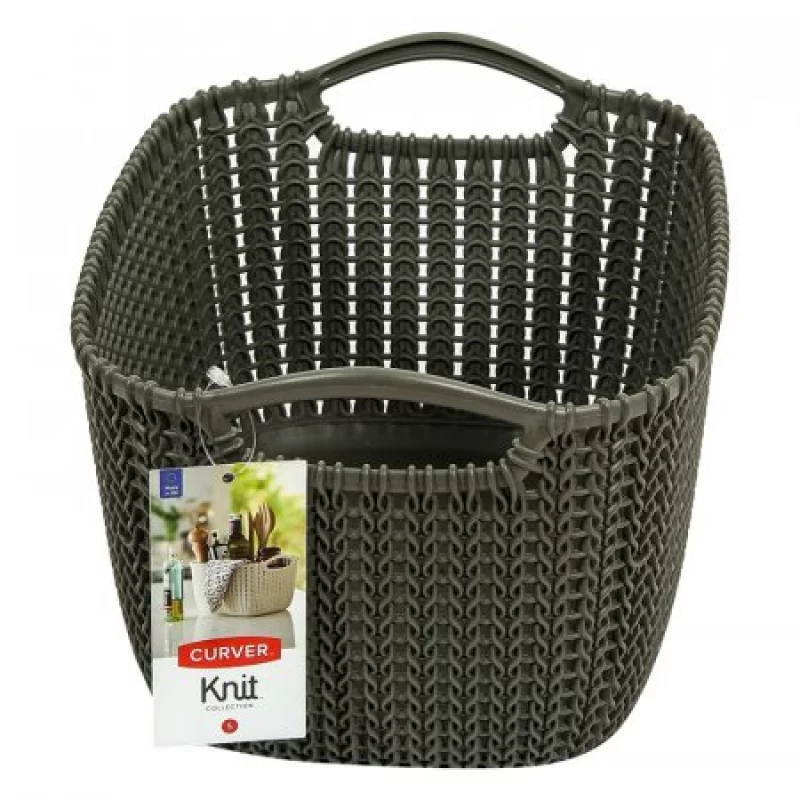 Curver 228410 - Cesta de ropa Knit, color marrón topo, 57 L, 43.2 x 32.1 x  59.4 cm : : Hogar y cocina