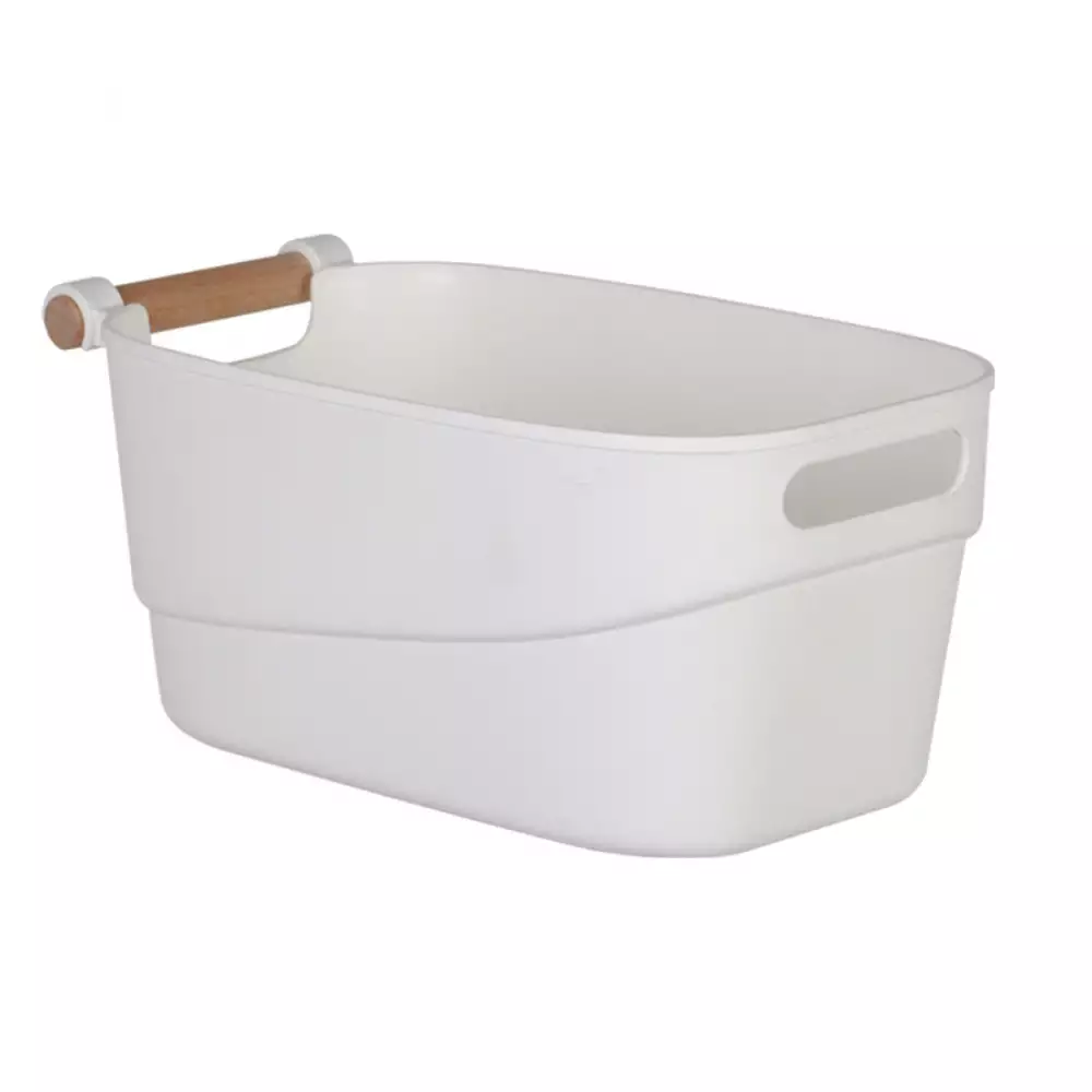 Canasta Perla 40X21X18Cm Blanco Plastico Tg55311