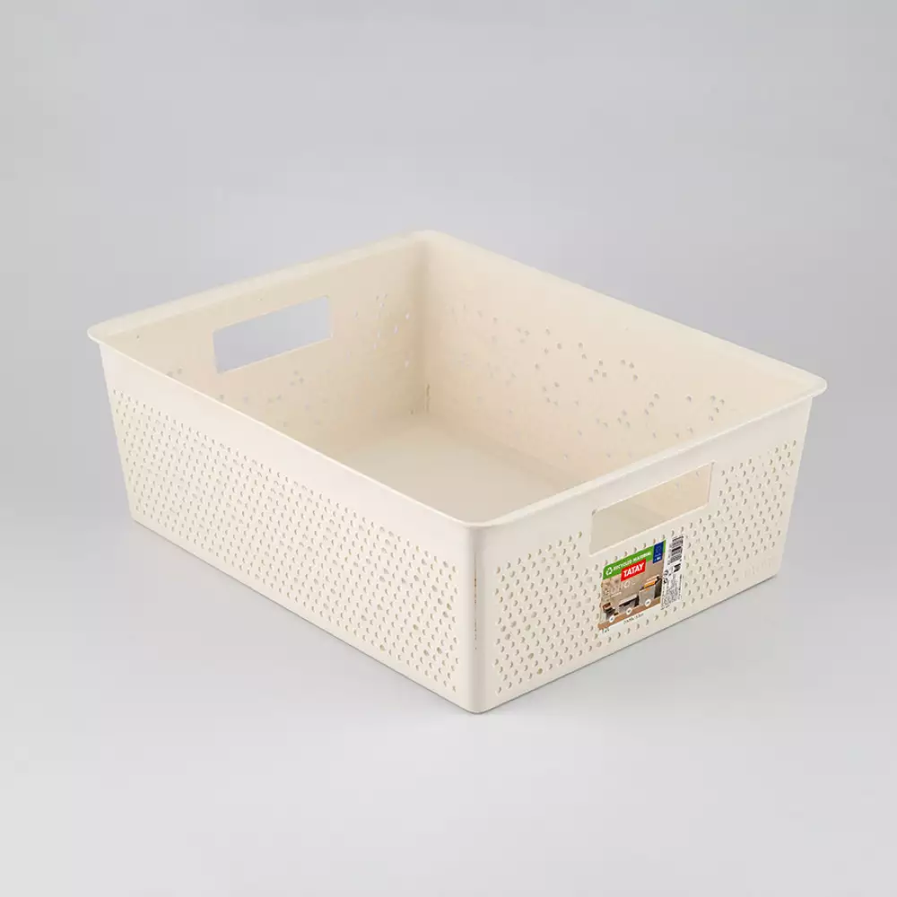 Canasta Tatay 30X14X39Cm Blanco Plastico 7013201