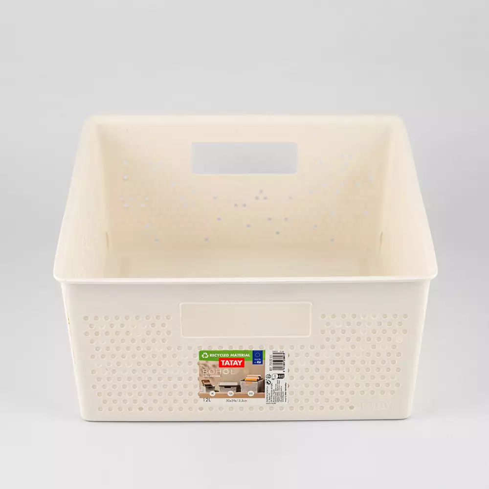 Canasta Tatay 30X14X39Cm Blanco Plastico 7013201