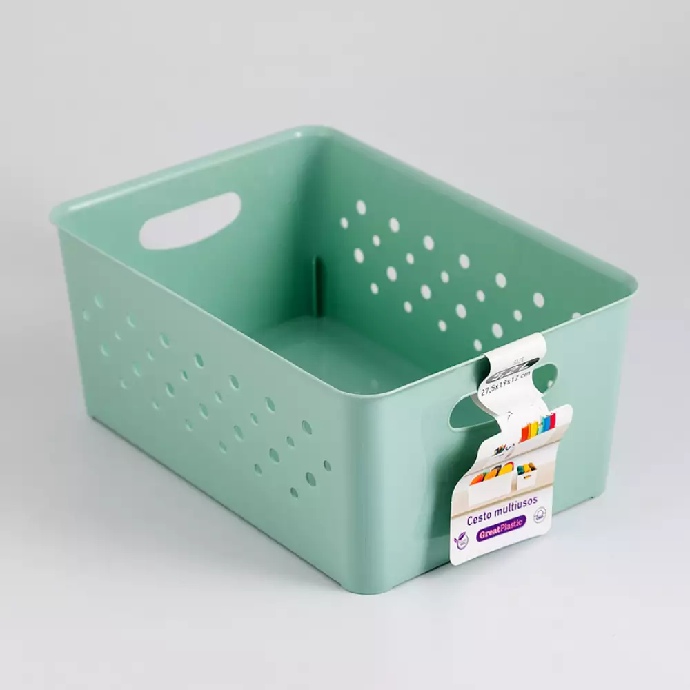 Canastas Great Plastic 30 28X66X51Cm 2 Ud