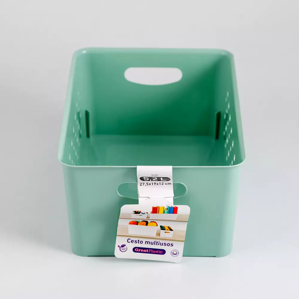 Canastas Great Plastic 30 28X66X51Cm 2 Ud