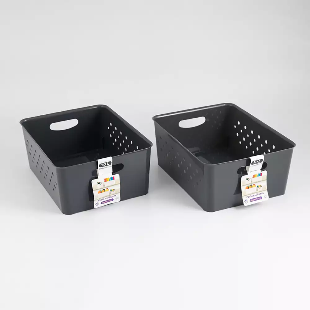 Canastas Great Plastic 31X49X30Cm 2 Ud