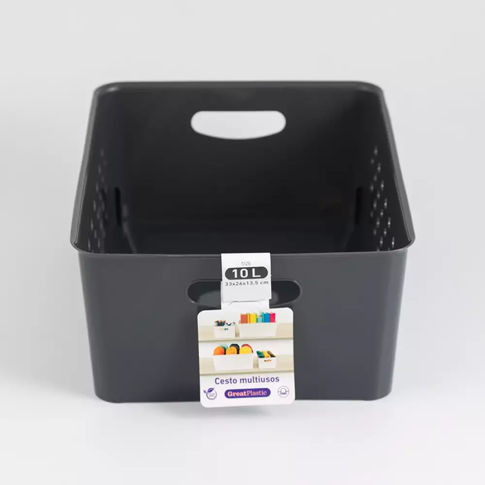 Canastas Great Plastic 31X49X30Cm 2 Ud