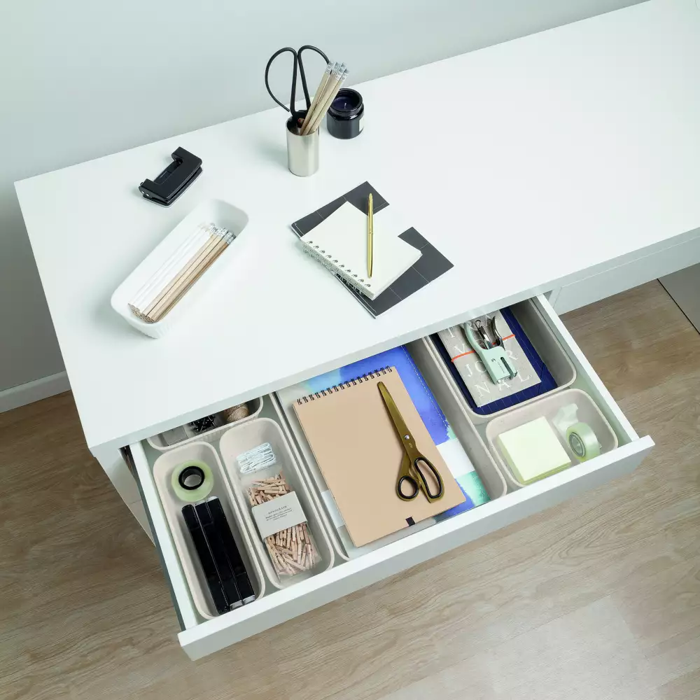 Canastas Tatay Set de 4 Unidades Beige Plástico