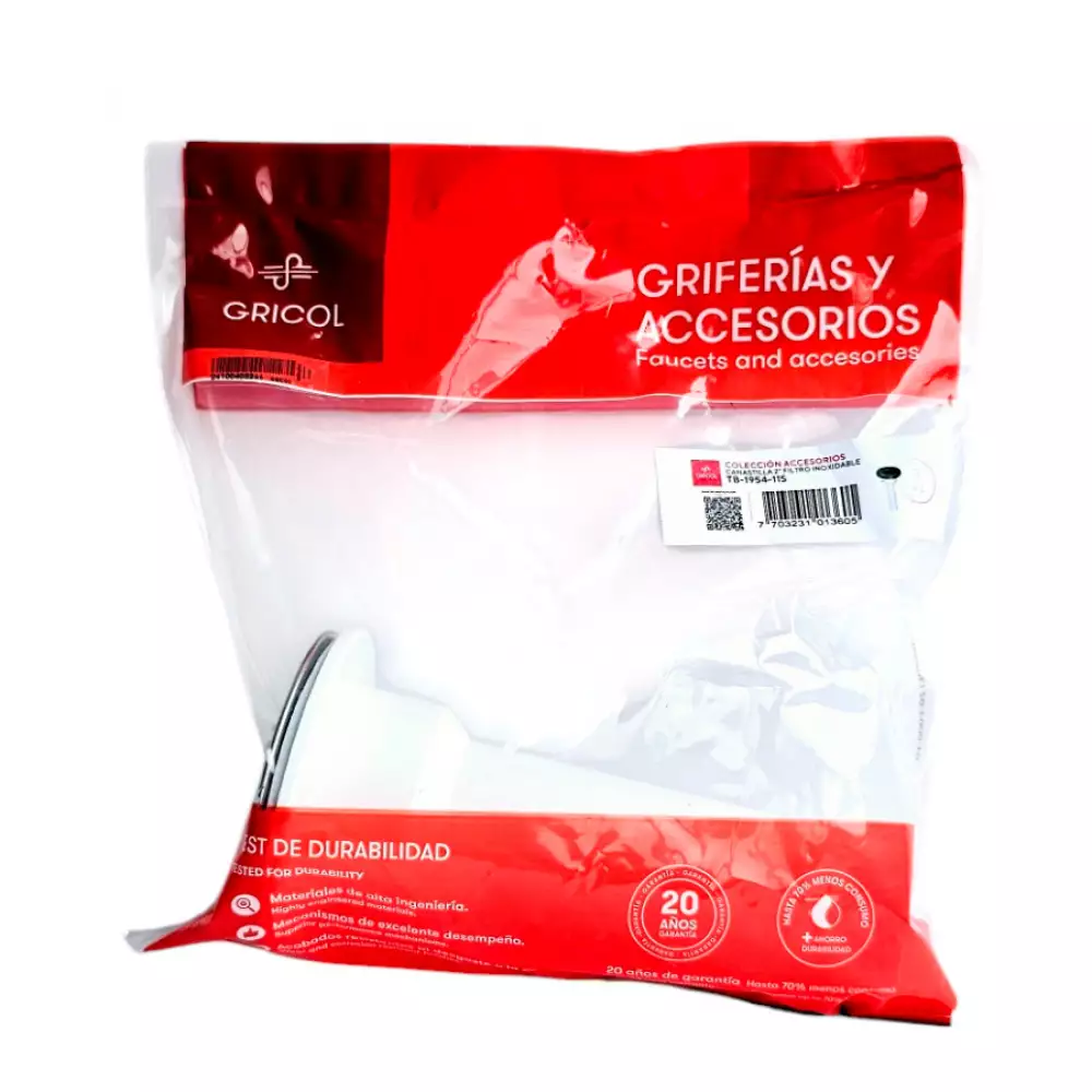Canastilla Gricol Inoxidable 2 In Tb-1954-11S