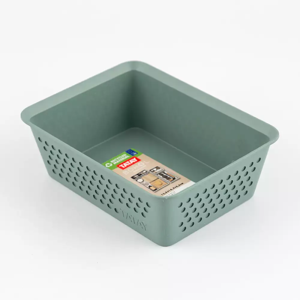 Canastilla Tatay 12X6X16Cm Verde Plastico 7013607