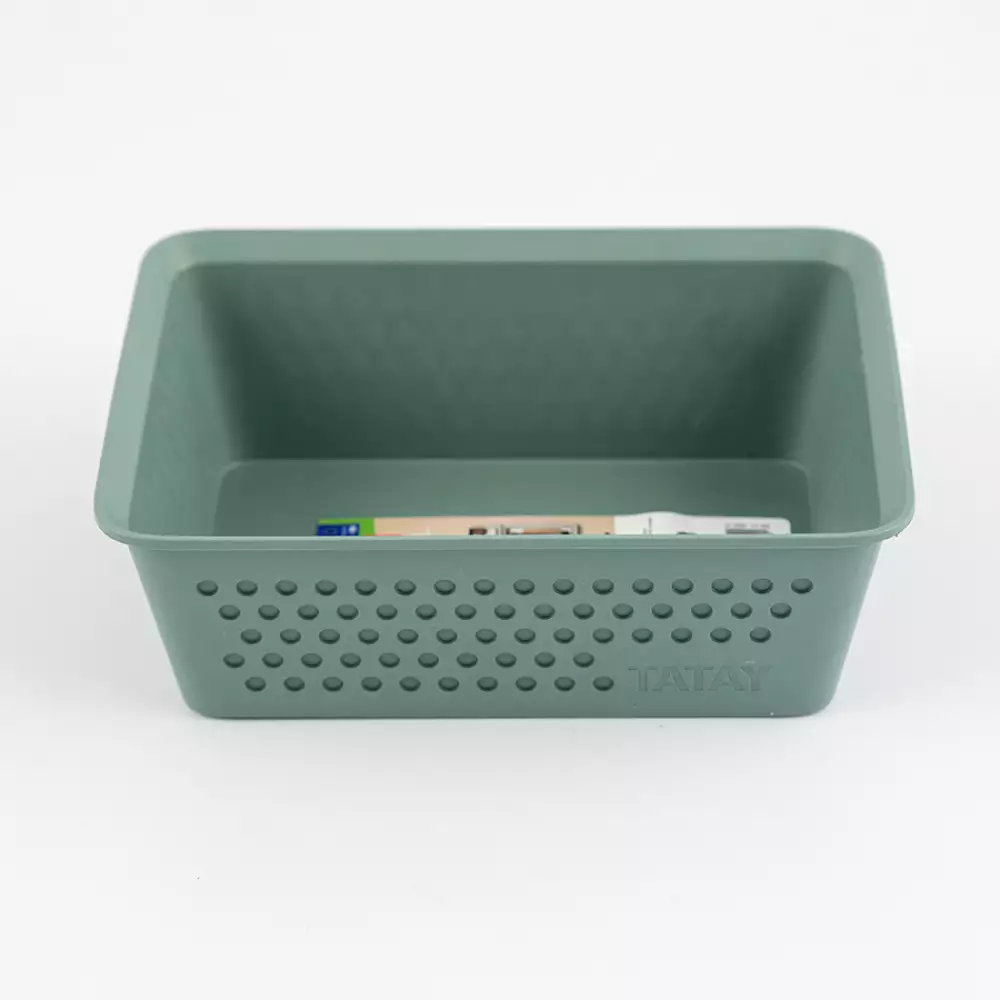 Canastilla Tatay 12X6X16Cm Verde Plastico 7013607