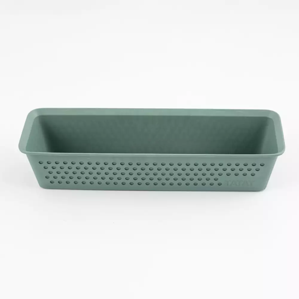 Canastilla Tatay 8X6X26Cm Verde Plastico 7013707