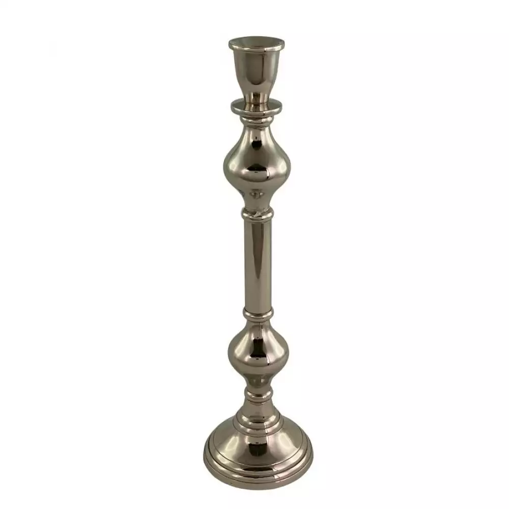 Candelabro Torno Concepts Luxor 11X40X11Cm Plateado Aluminio 4