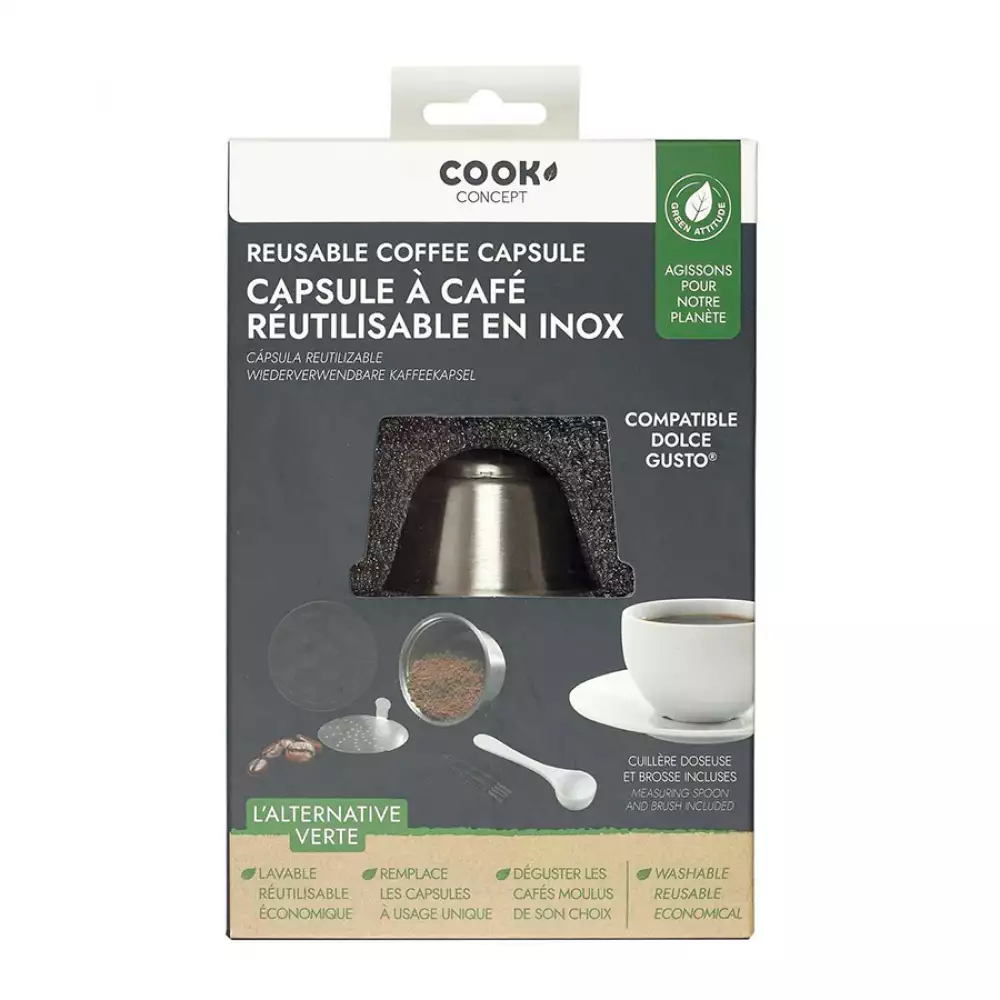 dolce gusto capsule inox Solide Rechargeable