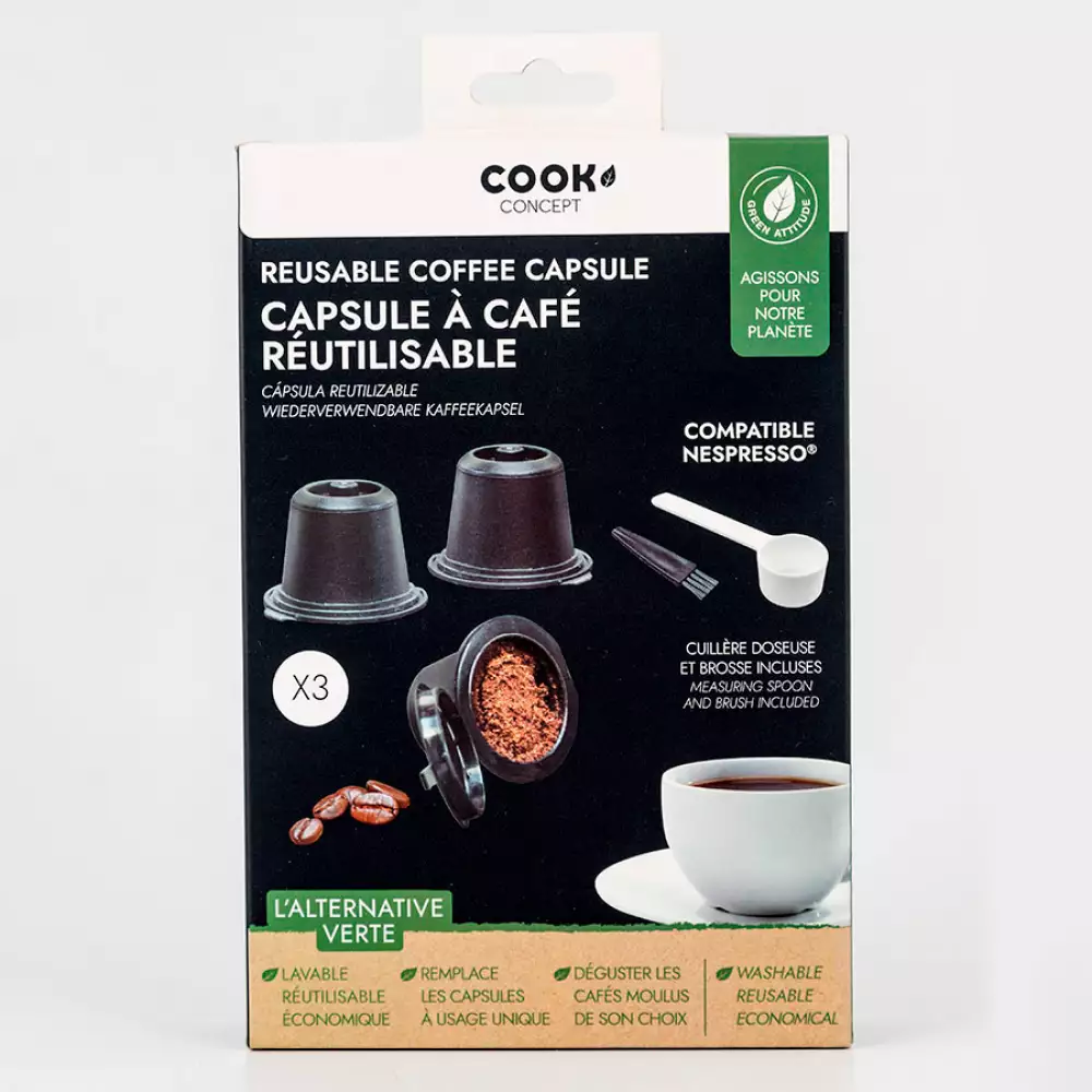 Capsulas Cook Concept Setx3 Plasticas Reusables Para Nesspresso Ka4556