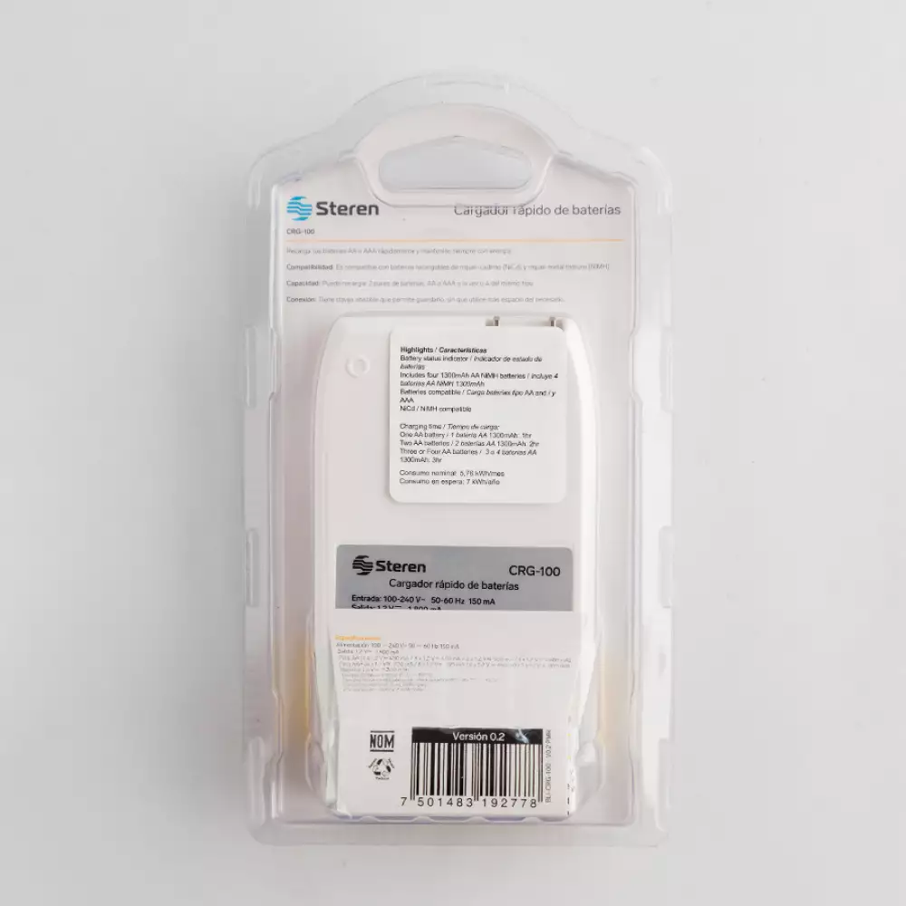 Cargador Steren Baterias Aa Y Aaa 1 V Crg-100