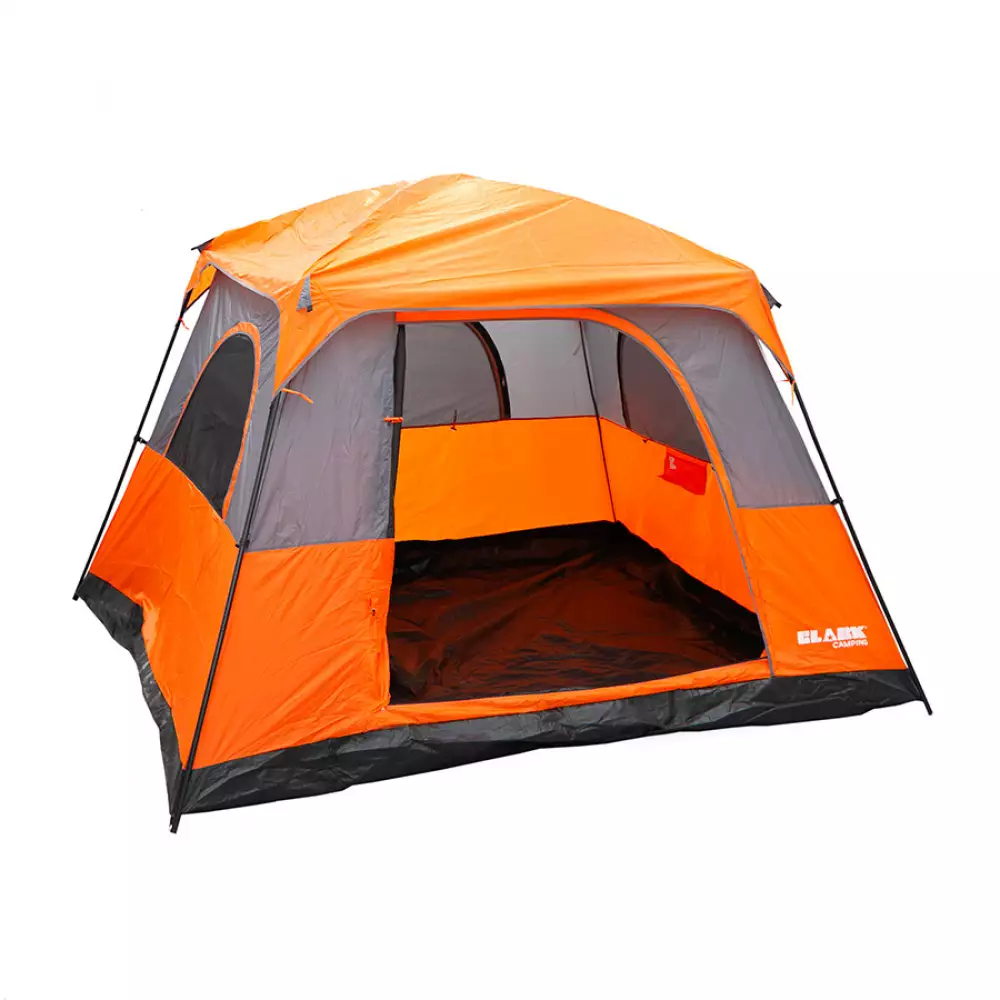 Carpa + Colchon Clark Sencillo Y Doble 300X180X270Cm Naranja Poli