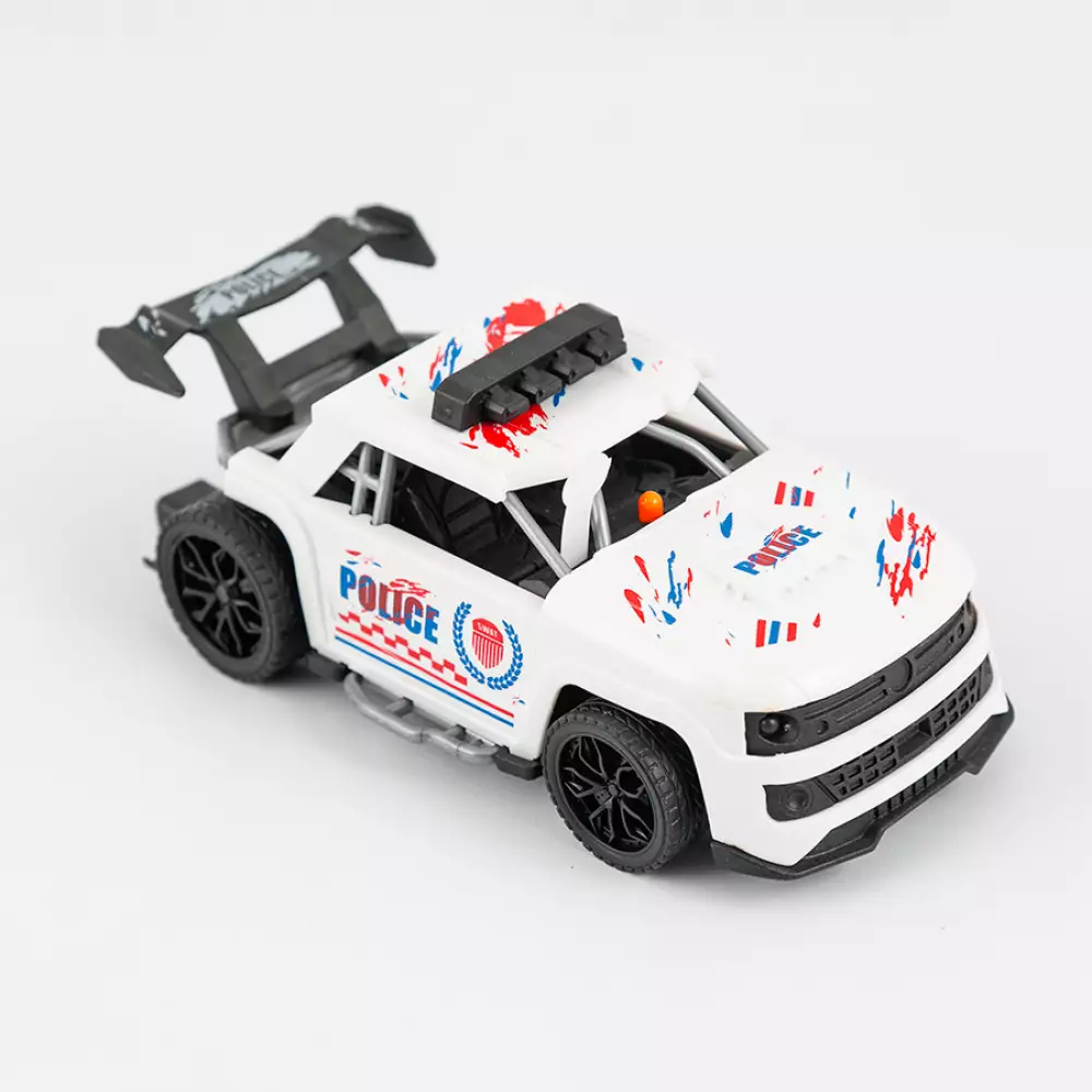 Carro Friccion Maypa Con Luz Y Sonido 19X9Cm Rojo Blanco Plastico