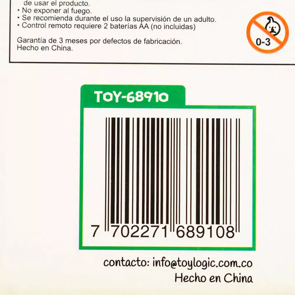 Carro R/C Toy Logic Stunt Six Spin Verde Bateria Recargable Toy-68910