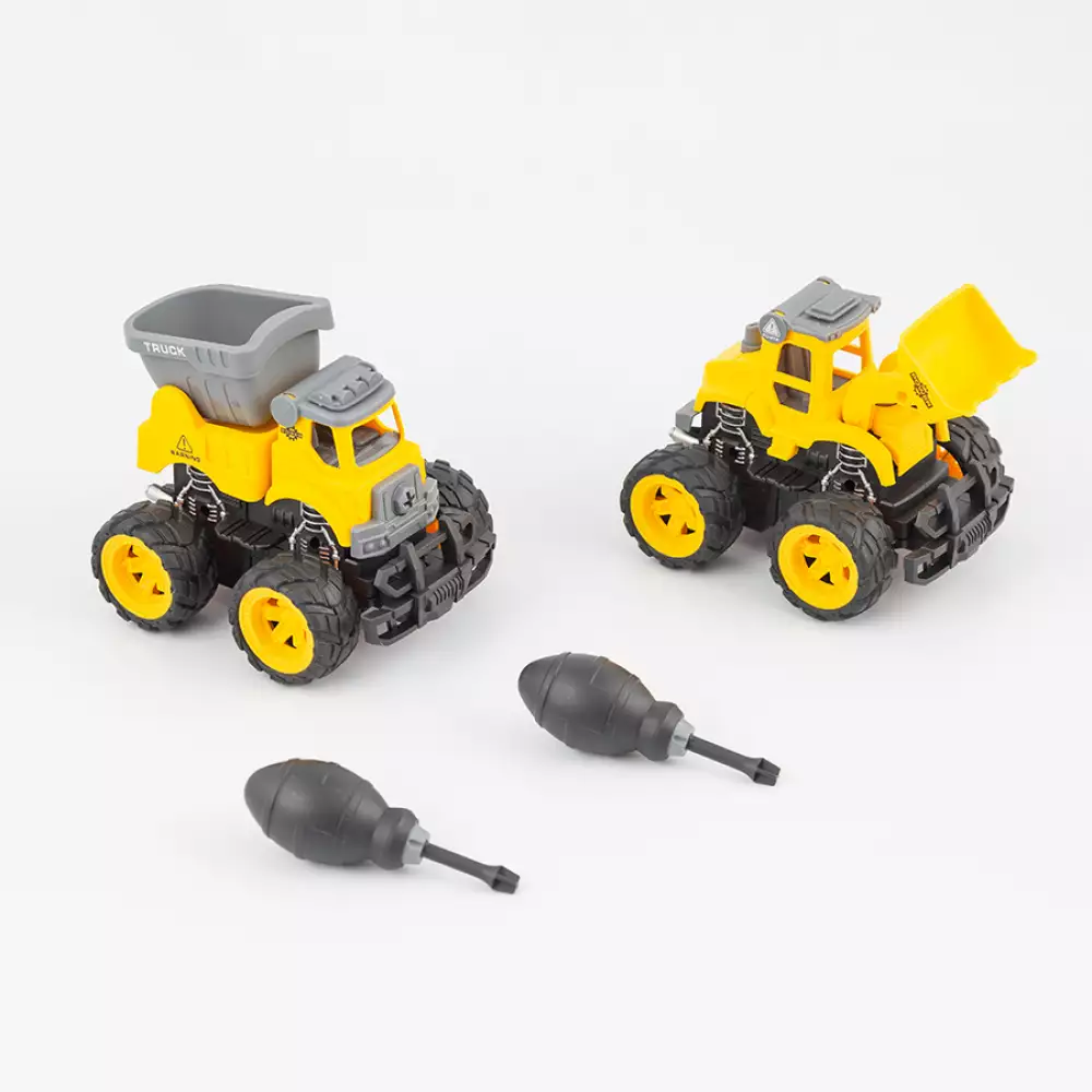 Carros Maypa Construccion 33X13Cm Amarillo 2 Ud Plastico