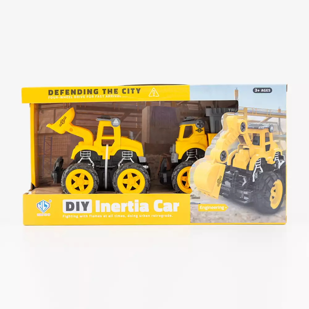 Carros Maypa Construccion 33X13Cm Amarillo 2 Ud Plastico