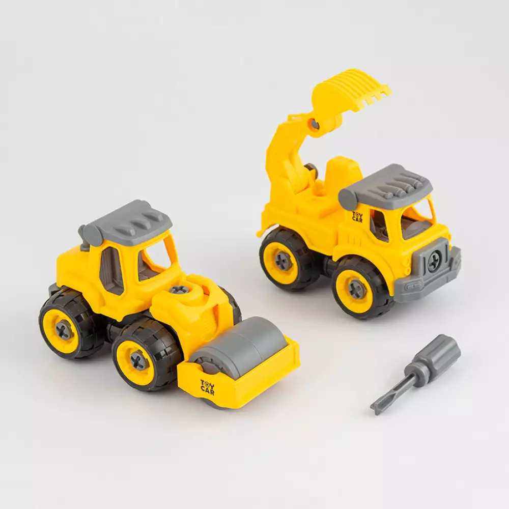 Carros Maypa Construccion 34X8Cm Amarillo 2 Ud Plastico