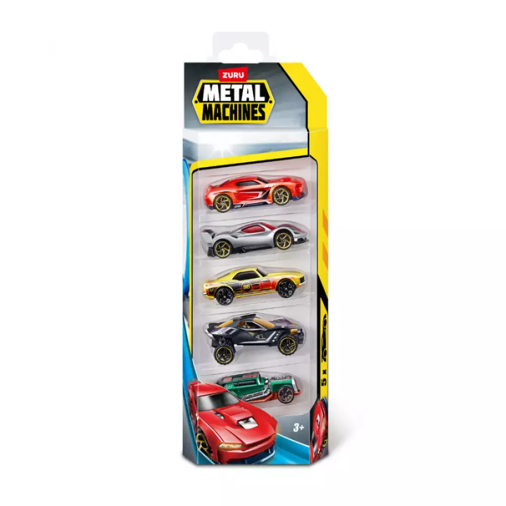 Carros Metal Machines 5 Piezas Surtido