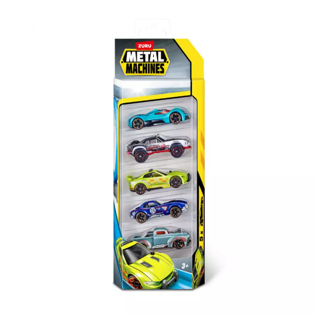 Carros Metal Machines 5 Piezas Surtido