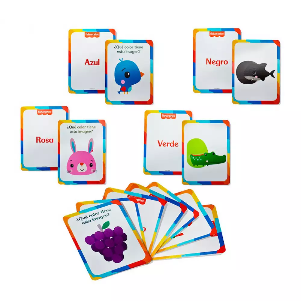 Cartas de aprendizaje fisher price formas y colores fp-colors