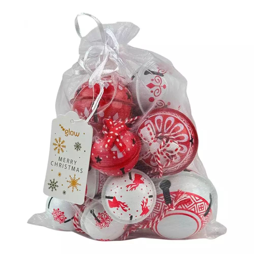 Cascabeles Santini 6X6Cm Rojo 16 Pz Hierro 130-2100012