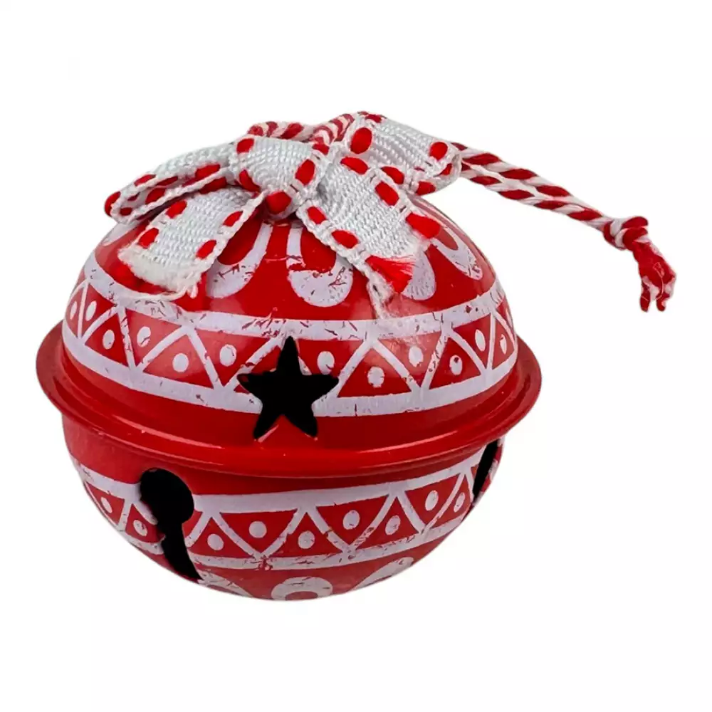 Cascabeles Santini 6X6Cm Rojo 16 Pz Hierro 130-2100012