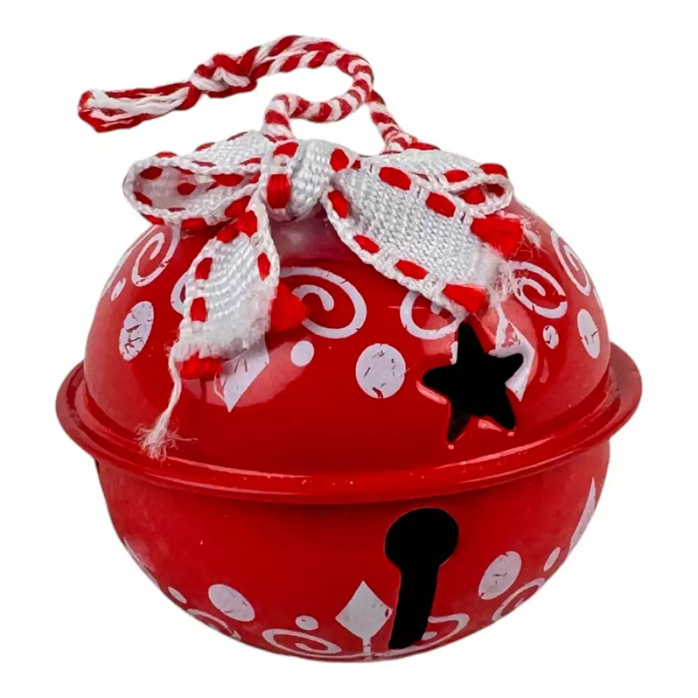 Cascabeles Santini 6X6Cm Rojo 16 Pz Hierro 130-2100012