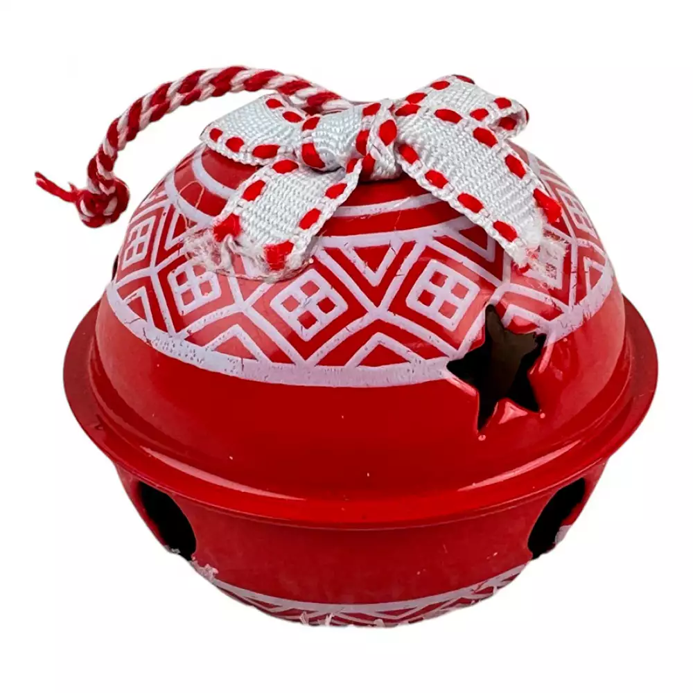 Cascabeles Santini 6X6Cm Rojo 16 Pz Hierro 130-2100012