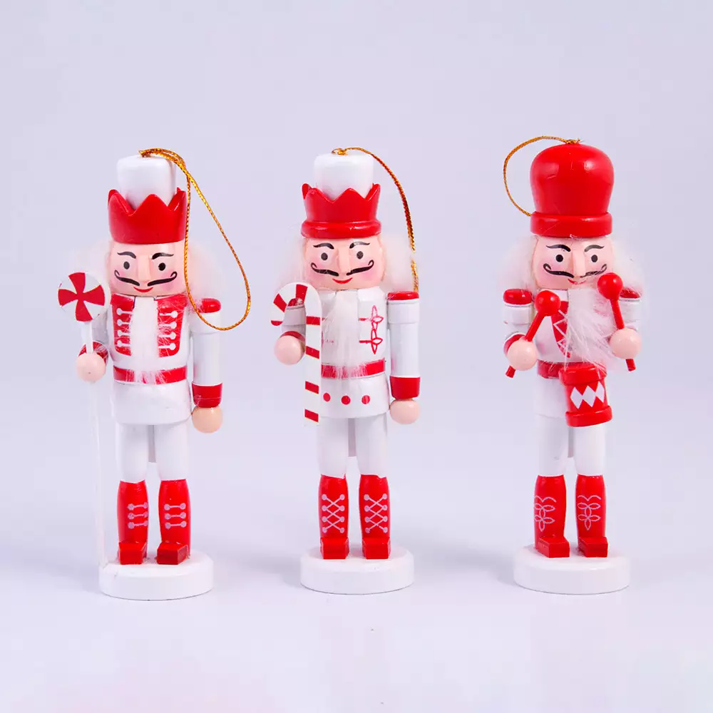 Cascanueces Miro Christmas 3 Ud 1X13Cm Rojo Mdf 831-D033-2513