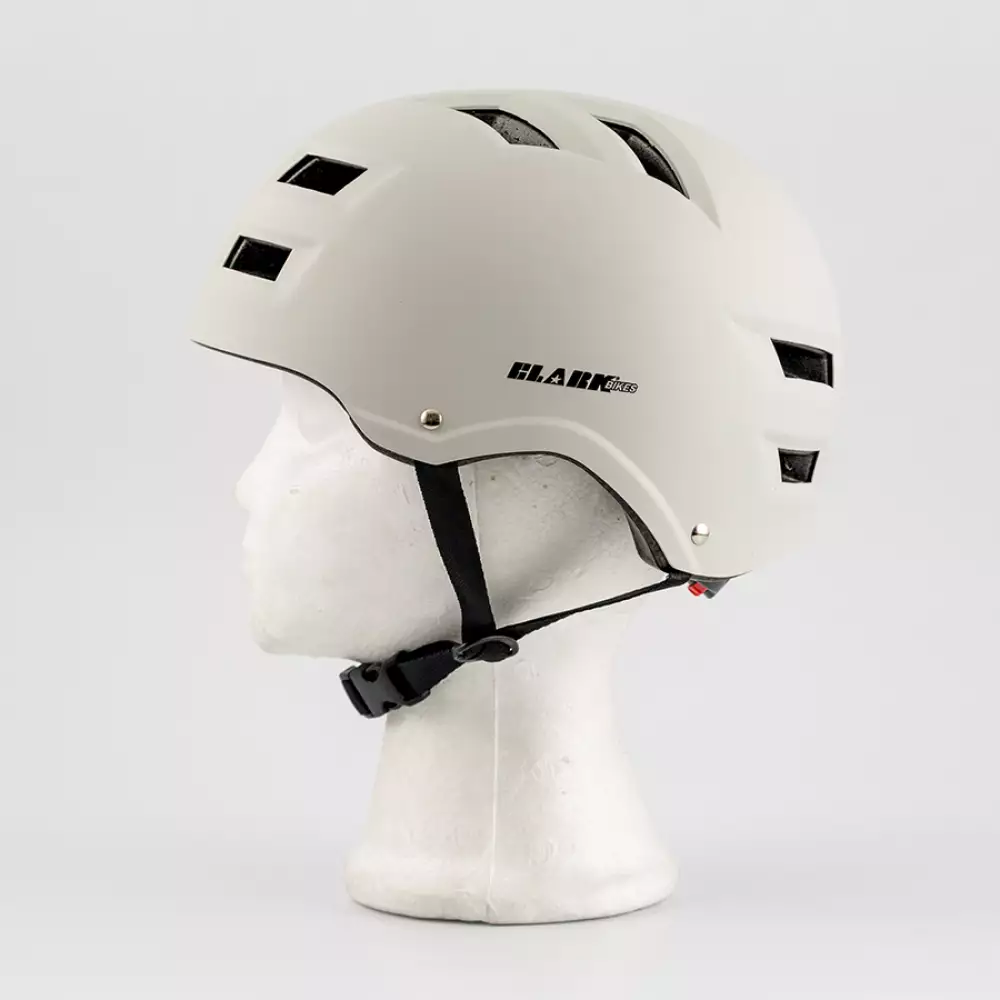 Casco Ciclismo Clark Talla M Blanco Poliester