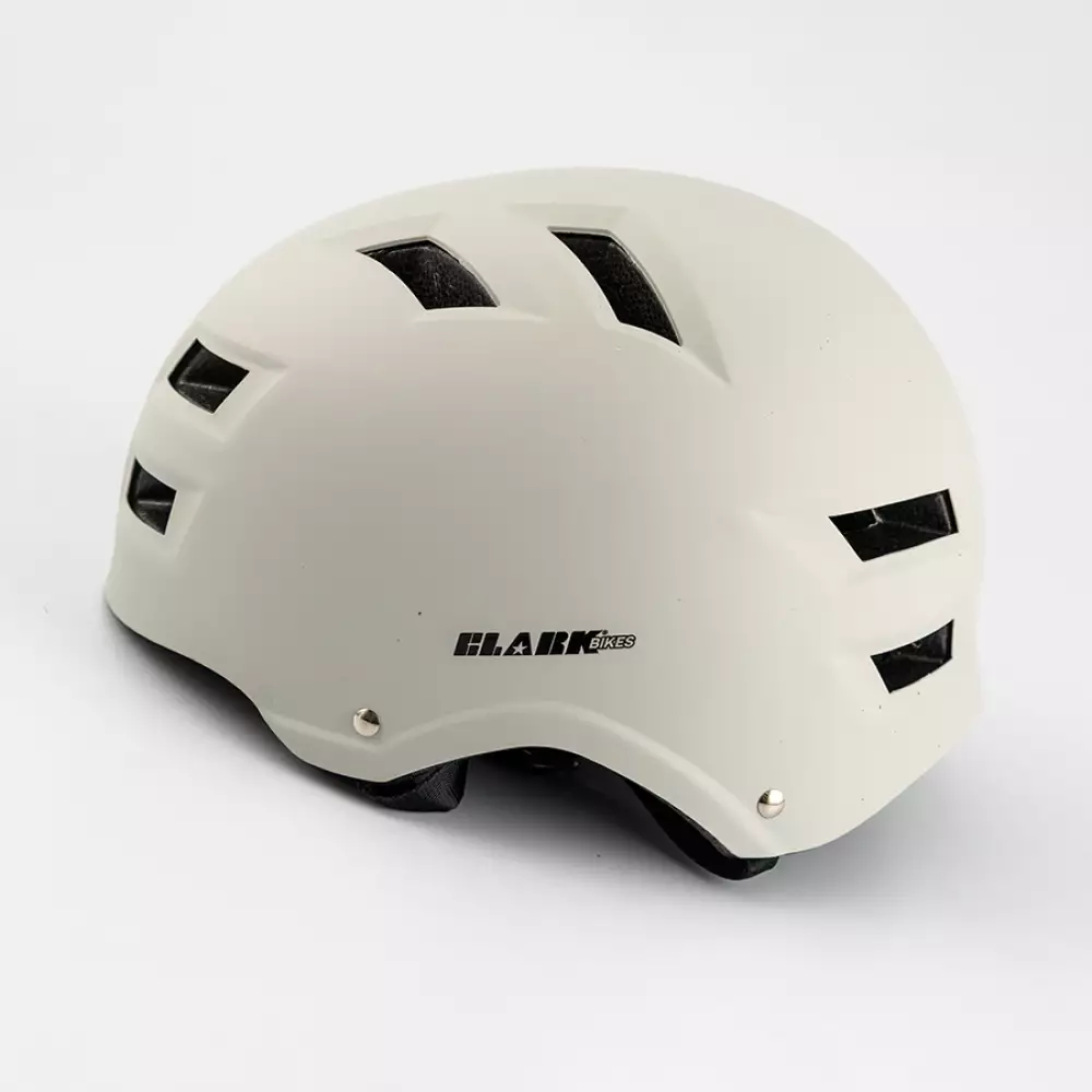 Casco Ciclismo Clark Talla M Blanco Poliester