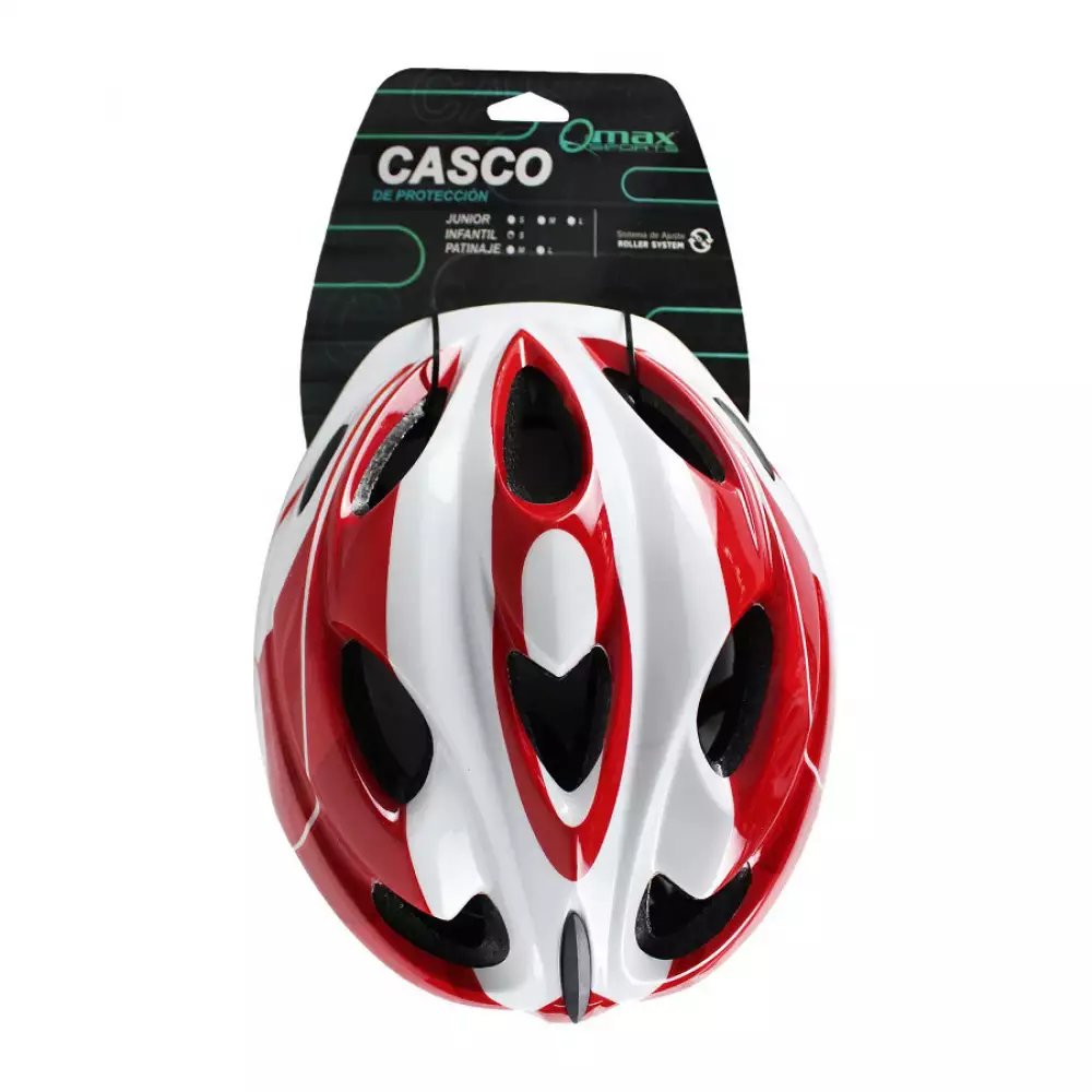 Casco infantil qmax rojo ommv12r