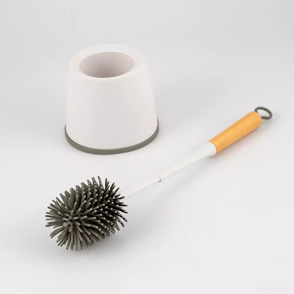 Cepillo Bano Expressions 43Cm Blanco Bambu Plastico 2322006