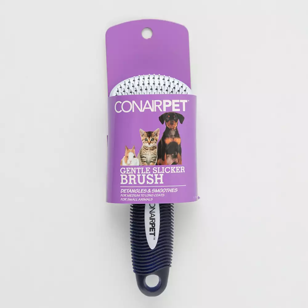Cepillo Conairpet Cerda Suave 17Cm Morado Plastico Cpsss10