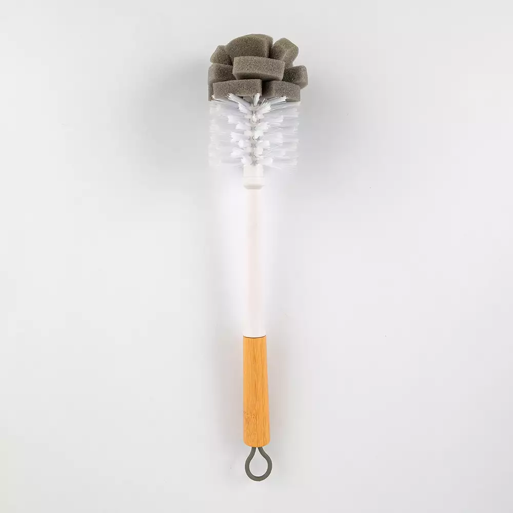 Cepillo Expressions Botella 38Cm Blanco Bambu Plastico 2321014