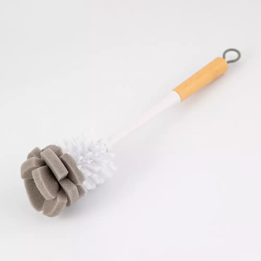 Cepillo Expressions Botella 38Cm Blanco Bambu Plastico 2321014